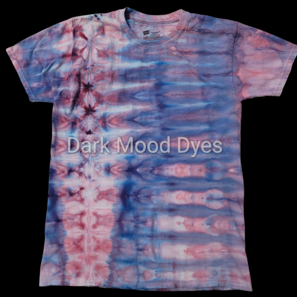 Tie-Dye T-Shirt in Pink and Blue